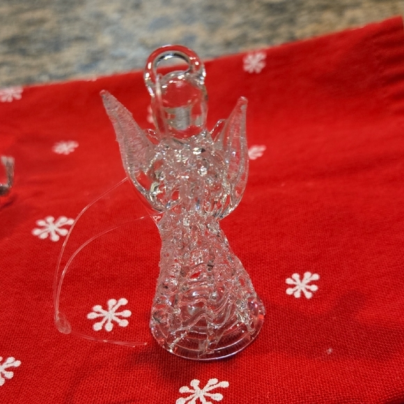 Crystal Angel Ornaments Set with Red Accents - Picture 5 of 9